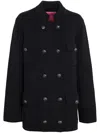 Barrie Cashmere-cotton Military Jacket In Black