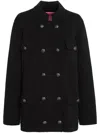 Barrie Double-breasted Military Coat In 黑色
