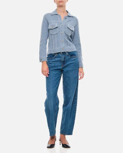 Barrie Fitted Jacket In Blue