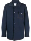 Barrie Cashmere Denim Shirt In Blue