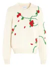 Barrie Floral-intarsia Cashmere Jumper In Neutral