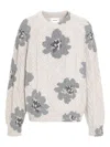 Barrie Floral-intarsia Sweater In Neutral