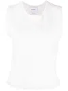 Barrie Fringe-trim Knitted Top In Neutrals