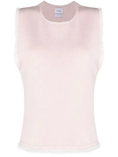 Barrie Fringe-trim Top In Pink