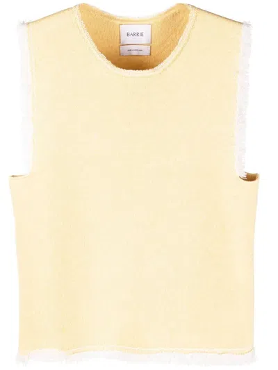Barrie Fringe-trim Top In Yellow