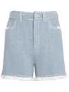 Barrie Fringed Shorts In 蓝色