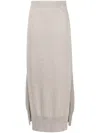 Barrie High-waist Cashmere Maxi Skirt In Neutrals