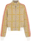 Barrie Houndstooth-pattern Bomber Jacket In 黄色