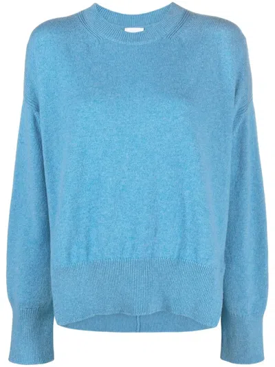 Barrie Knitted Cashmere Jumper In Blue