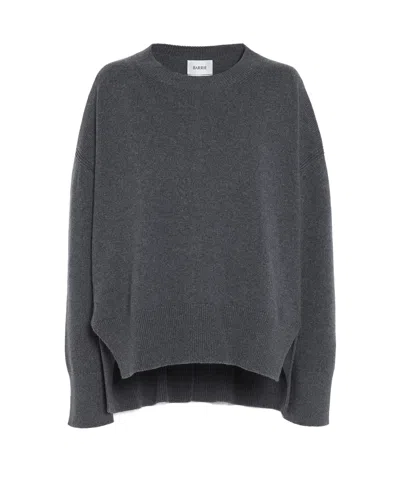Barrie Iconic Crew-neck Cashmere Jumper In Black