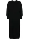 Barrie Iconic Knit Midi Dress In Black
