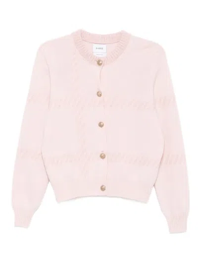 BARRIE INTARSIA BOUCLE CARDIGAN