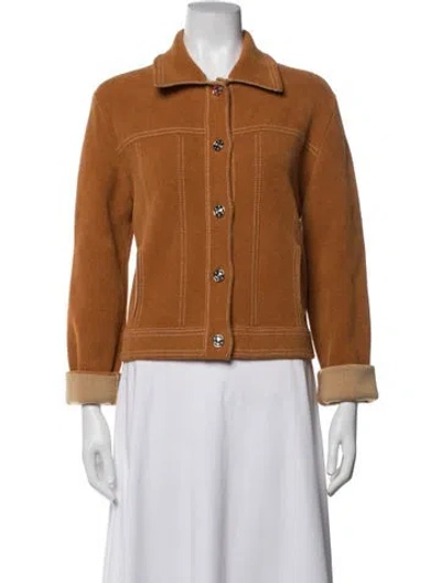 Pre-owned Barrie Jacket W/ Tags In Brown/orange