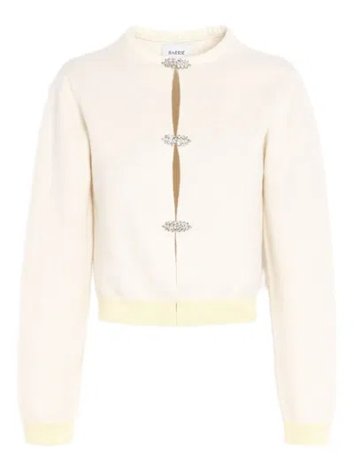 BARRIE JEWEL-DETAIL CASHMERE CARDIGAN