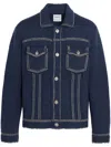 Barrie Gestrickte Jeansjacke In Blue