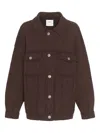 Barrie Knitted Jacket In Brown