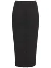 Barrie Knitted Midi Skirt In Black