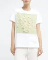 Barrie Knitted Patch Tee In Sea Green-niveous In Multi