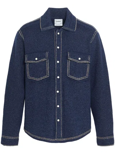 Barrie Knitted Shirt In Blue
