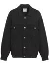 Barrie Knitted Shirt Jacket In 黑色