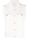 Barrie Knitted Sleeveless Jacket In Neutrals
