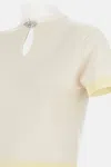 Barrie Rhinestone-embellished Keyhole Top In Neutral