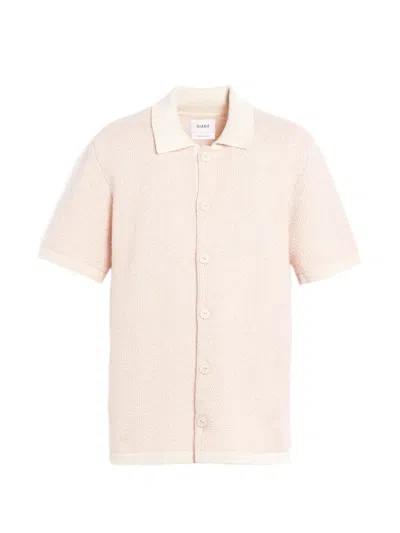 Barrie Lightweight Cashmere Wool Polo Shirt In Pink