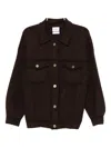 Barrie Logo-button Jacket In Brown