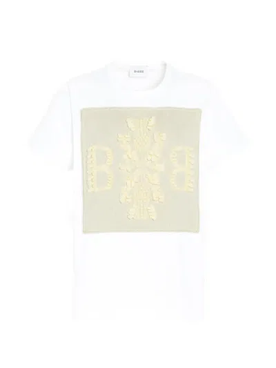 Barrie Logo Cashmere-patch T-shirt In White
