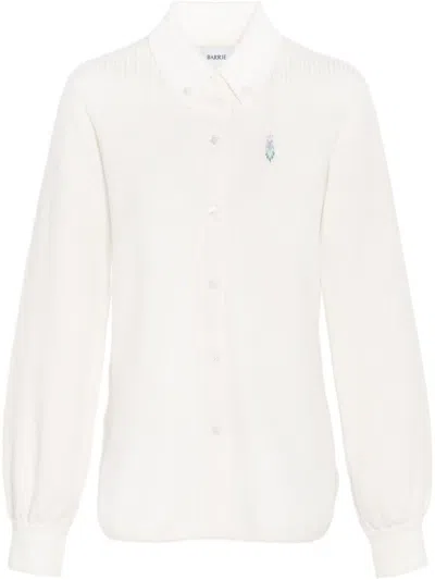 Barrie Hemd Mit Logo-stickerei In White
