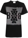 Barrie Logo-patch Cotton-cashmere T-shirt In Black