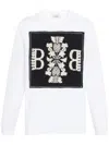 Barrie Logo Patch Long-sleeved T-shirt In White