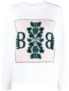 Barrie Logo-patch Sweatshirt In White
