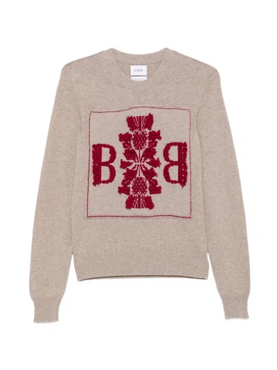 Barrie Logo-patch Cashmere Sweater In Neutral