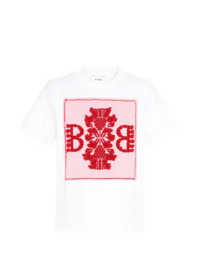 Barrie Logo-patch Cashmere T-shirt In White