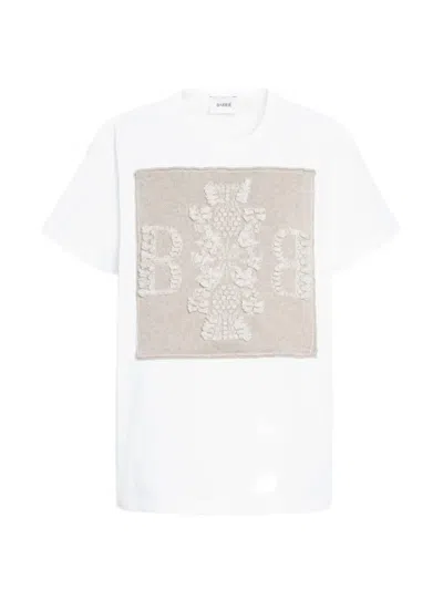 Barrie Logo-patch Cashmere T-shirt In White