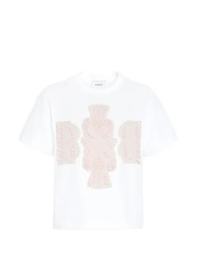 Barrie Logo-patch Cotton T-shirt In White