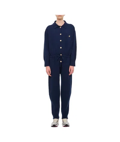 BARRIE LONG-SLEEVED FRONT-BUTTON JUMPSUIT