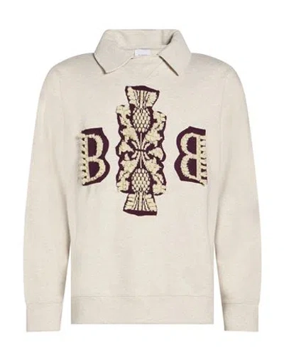 Barrie Man Sweatshirt Light Grey Size M Cotton In Gray