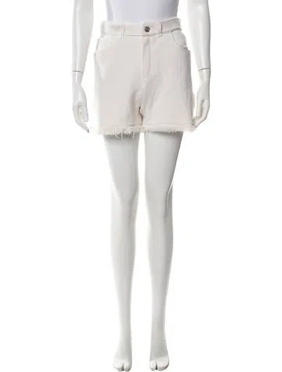 Pre-owned Barrie Mini Shorts In White
