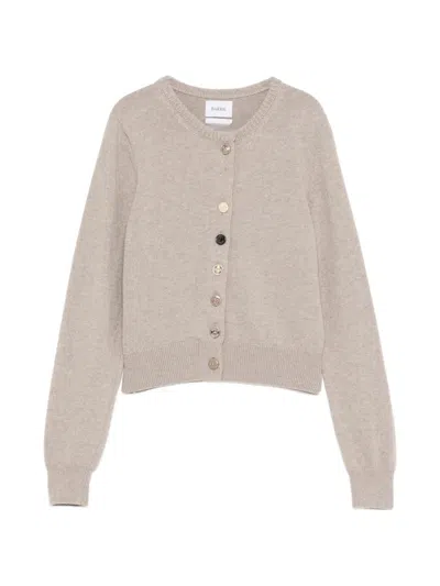 Barrie Mismatched-buttons Cardigan In Gold