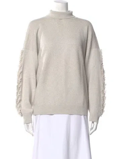 Pre-owned Barrie Mock Neck Sweater In Neutral