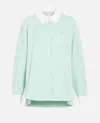 Barrie Striped Shirt In Green