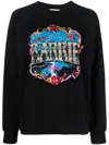 Barrie Patterned-intarsia Cotton Sweatshirt In Black