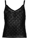 Barrie Pointelle-knit Cashmere Top In Schwarz
