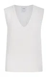 Barrie Pointelle-knit Cashmere Vest In White