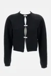 Barrie Rhinestone Cardigan In Black
