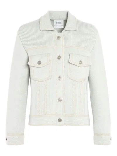 Barrie Ribbed Jacket In Green