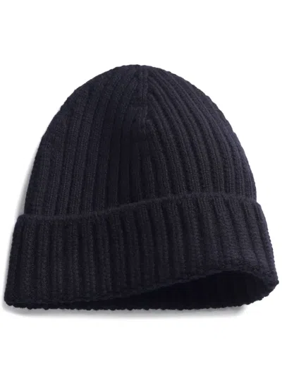 Barrie Ribbed-knit Cashmere Beanie In 黑色