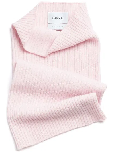 Barrie Ribbed-knit Cashmere Snood In Pink